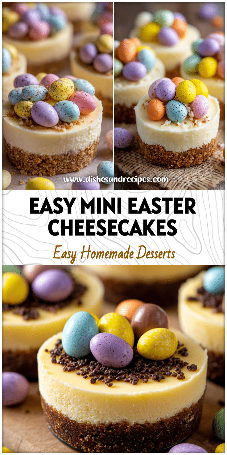 Mini Easter Egg Cheesecakes – No Bake Spring Treat with Cadbury Mini Eggs
